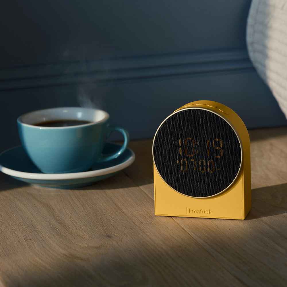 Kreafunk Ivy Alarm Clock W/ Bluetooth Speaker - Mango Burst