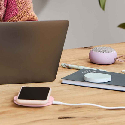 15W Wireless Qi Charging Pad - Dusty Rose