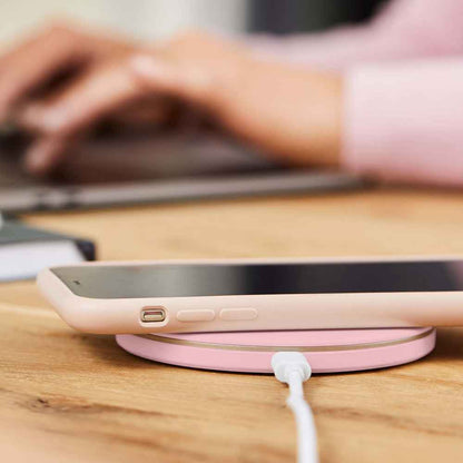 15W Wireless Qi Charging Pad - Dusty Rose