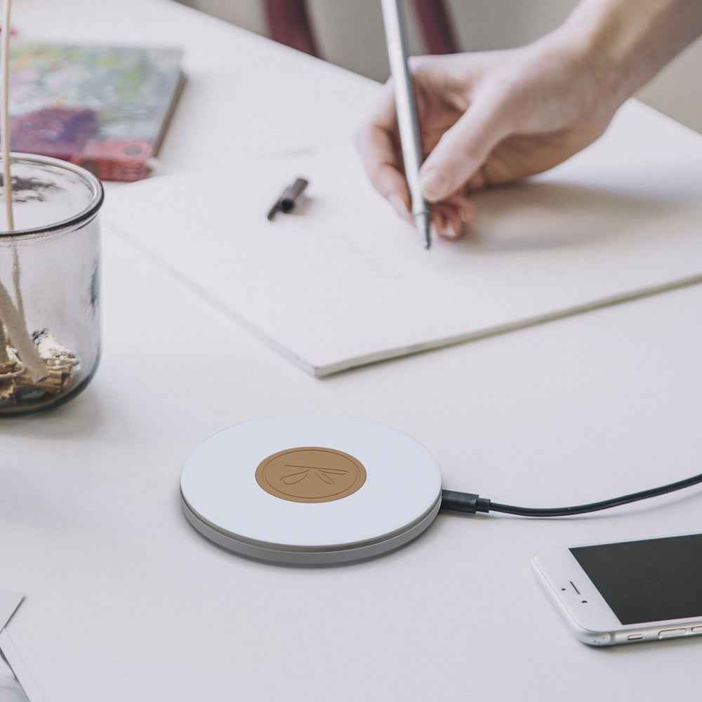 15W Wireless Qi Charging Pad - Moon Grey
