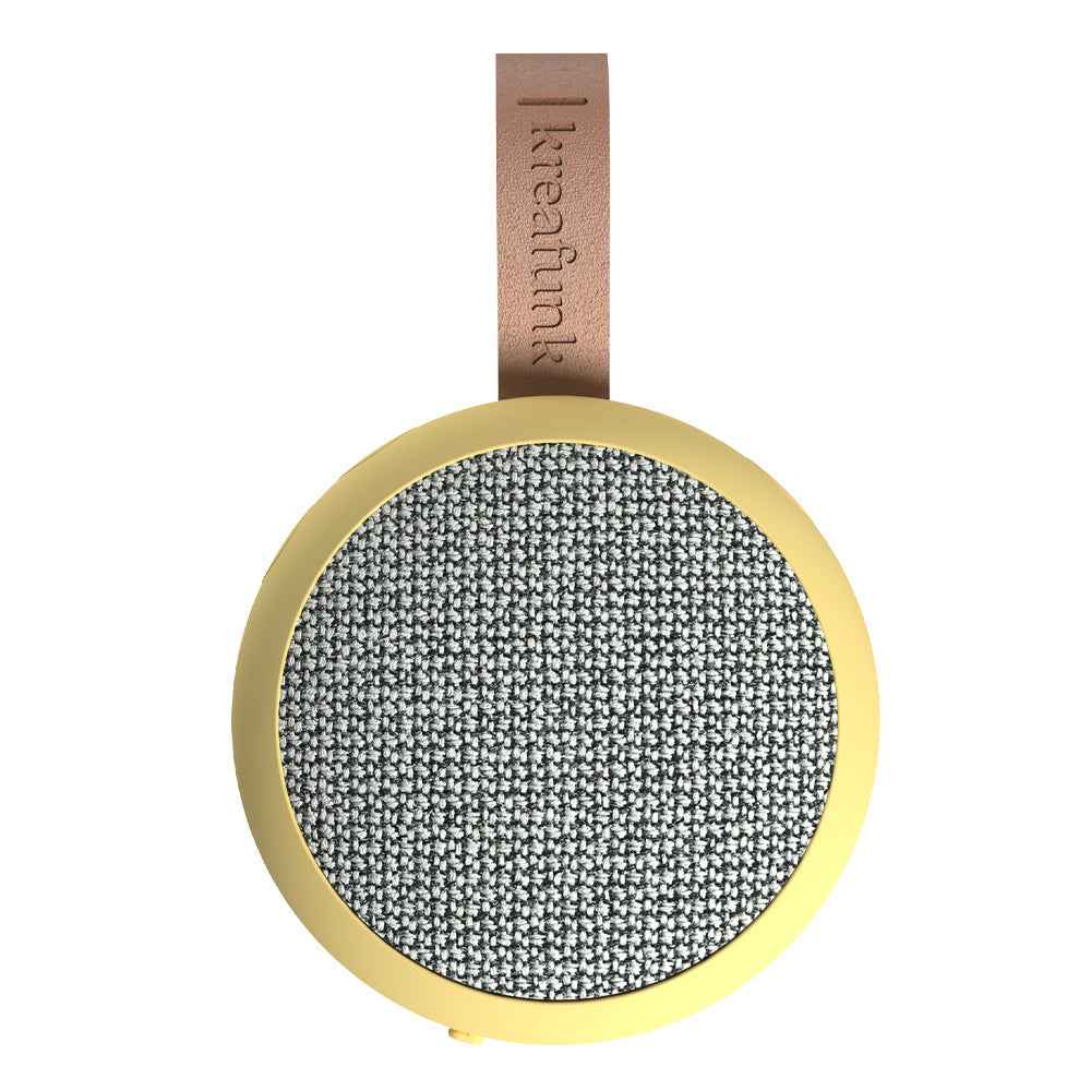 Kreafunk Ago 2 Fabric Bluetooth Speaker - Soft Yellow