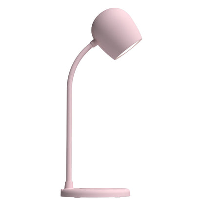 Ellie Lamp W/ Qi Charger And Bluetooth Speaker - Dusty Rose