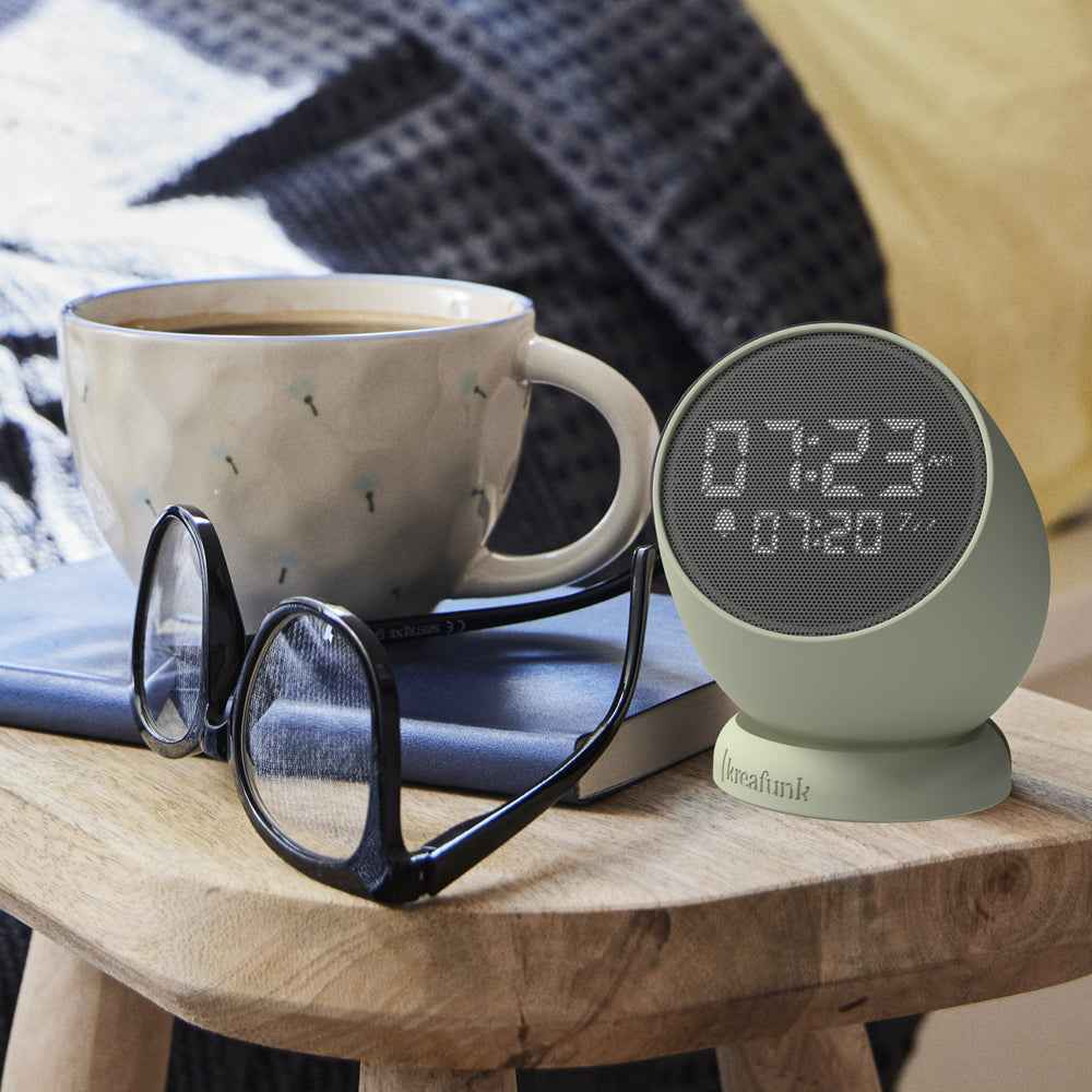 Kreafunk Bell Alarm Clock - Dusty Olive