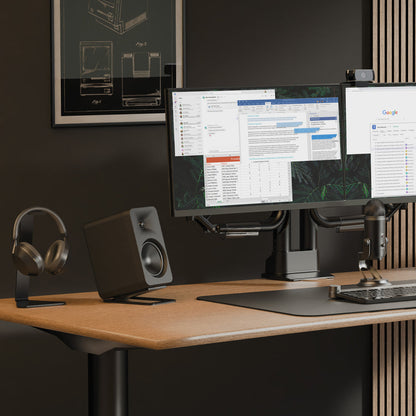 Kanto ORA4 140W Powered Reference Speakers with USB-C Input and Bluetooth - Black, Pair