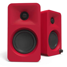 Limited Edition - Kanto ORA 100W Powered Reference Desktop Computer Speakers with Bluetooth 5.0 Matte Red