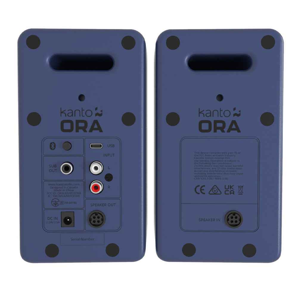 Limited Edition - Kanto ORA 100W Powered Reference Desktop Computer Speakers with Bluetooth 5.0 Indigo