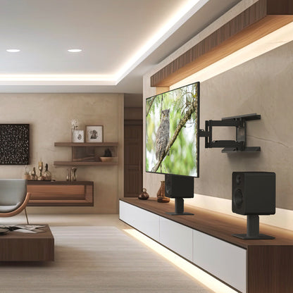 Kanto PDX650 Full Motion TV Wall Mount for 37" - 90" TVs, Black