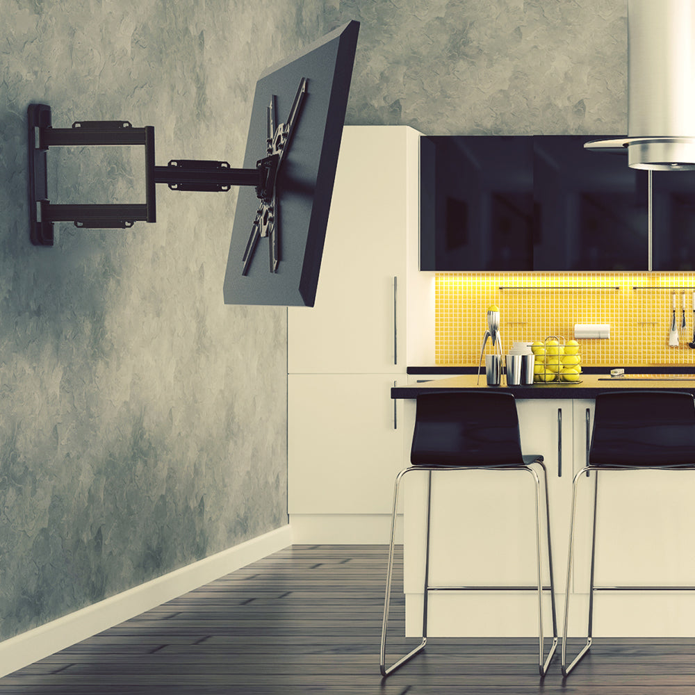 Kanto PS300 Full Motion TV Wall Mount for 25" - 75" TVs, Black