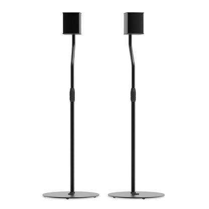 Kanto SLH Universal Height Adjustable Speaker Stands for Satellites up to 4.1 kg - Black, Pair