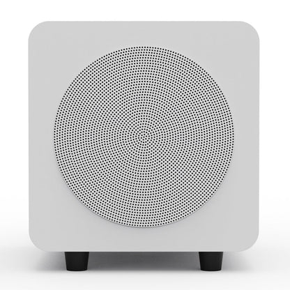 Limited Edition - Kanto SUB6 200W 6" Sealed Powered Subwoofer, Matte White, With White Grill