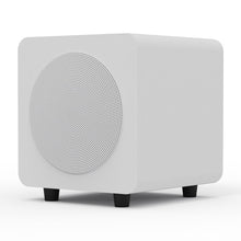 Limited Edition - Kanto SUB6 200W 6" Sealed Powered Subwoofer, Matte White, With White Grill