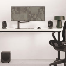 Kanto UKI 100W Desktop Speakers with Bluetooth, USB-C, Headphone out, Onyx (Matte Black), Pair