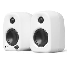 Kanto UKI 100W Desktop Speakers with Bluetooth, USB-C, Headphone out, Chalk (Matte White), Pair