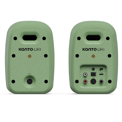 Kanto UKI 100W Desktop Speakers with Bluetooth, USB-C, Headphone out, Sage (Matte Green), Pair
