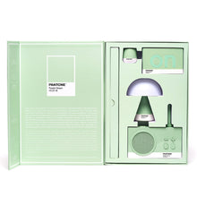 Lexon GIFT Set PANTONE - Includes Mino+ Mini Speaker, Flip Classic Clock, Mina M Lamp, Thykho 3  Speaker - Green