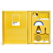Lexon GIFT Set PANTONE - Includes Mino+ Mini Speaker, Flip Classic Clock, Mina M Lamp, Thykho 3  Speaker - Yellow