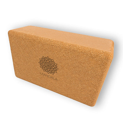 Mandala Natural Cork Yoga Block - Large