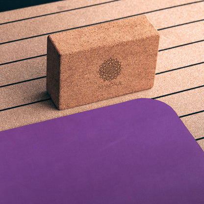 Mandala Natural Cork Yoga Block - Large