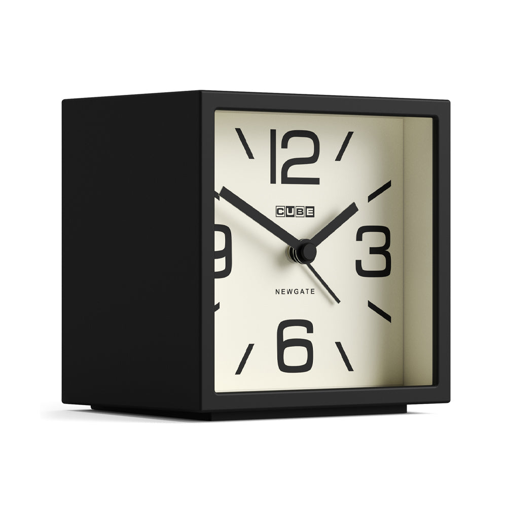 Newgate Cube Mantel Clock-Black