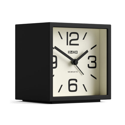 Newgate Cube Mantel Clock-Black