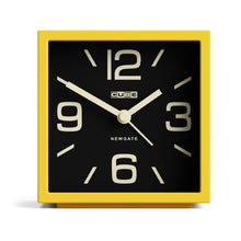 Newgate Cube Mantel Clock-Citrus Yellow