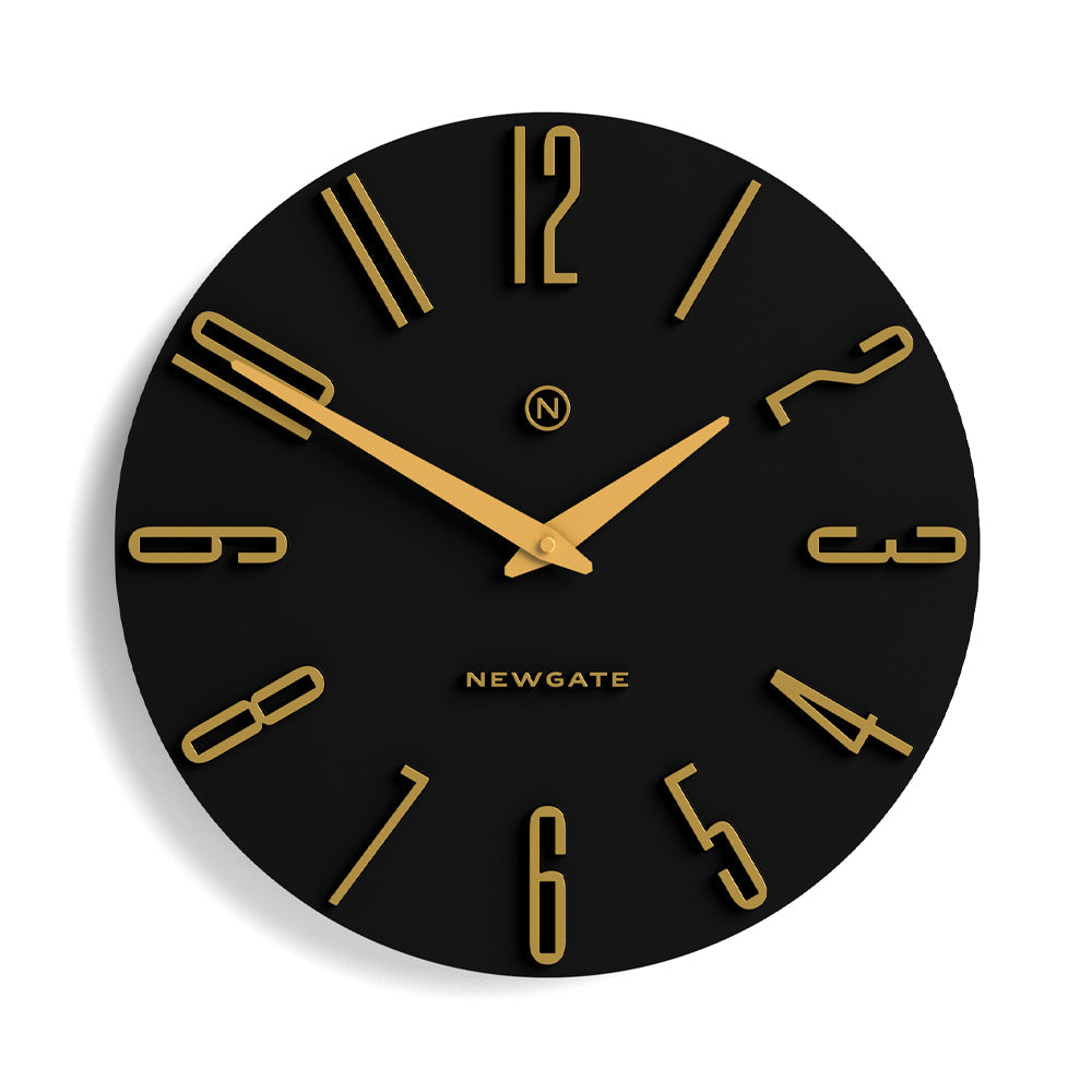 Newgate Empire State Wall Clock-Black