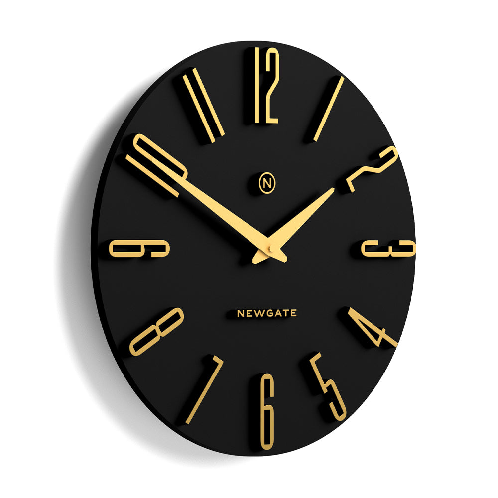 Newgate Empire State Wall Clock-Black