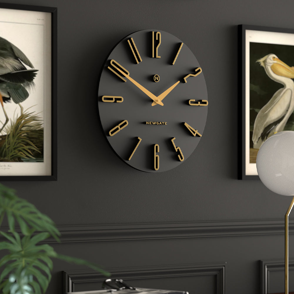 Newgate Empire State Wall Clock-Black
