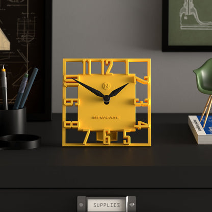 Newgate Highline Mantel Clock-Yellow