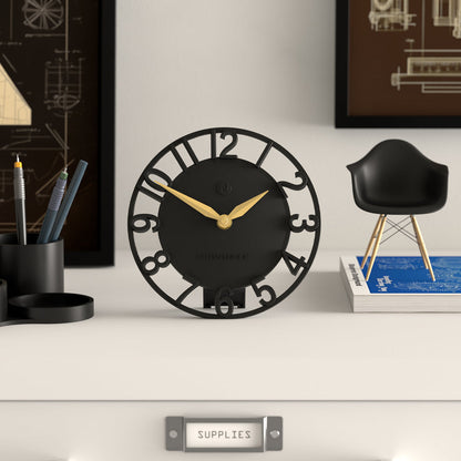 Newgate Timewarp Mantel Clock-Black