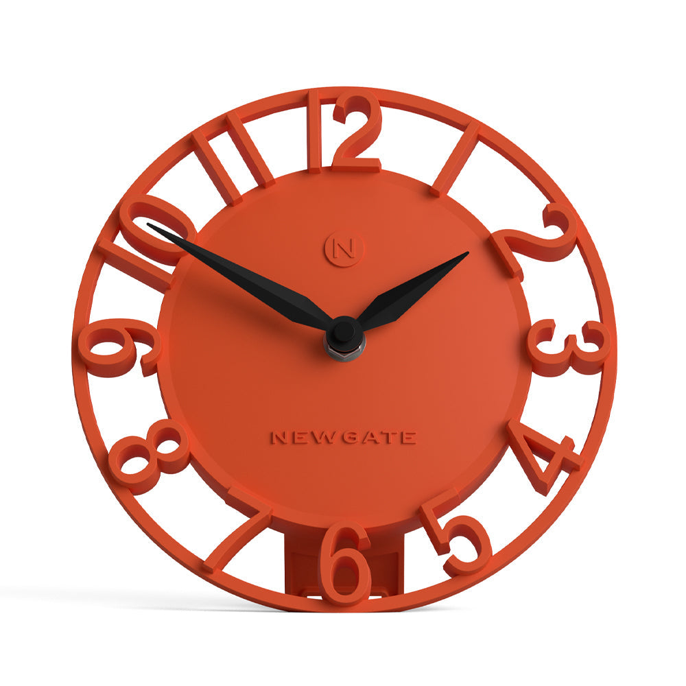 Newgate Timewarp Mantel Clock-Orange