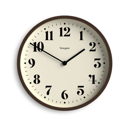 Newgate Number Four Theatre Wall Clock-Faux Dark Wood