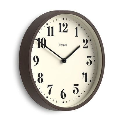 Newgate Number Four Theatre Wall Clock-Faux Dark Wood