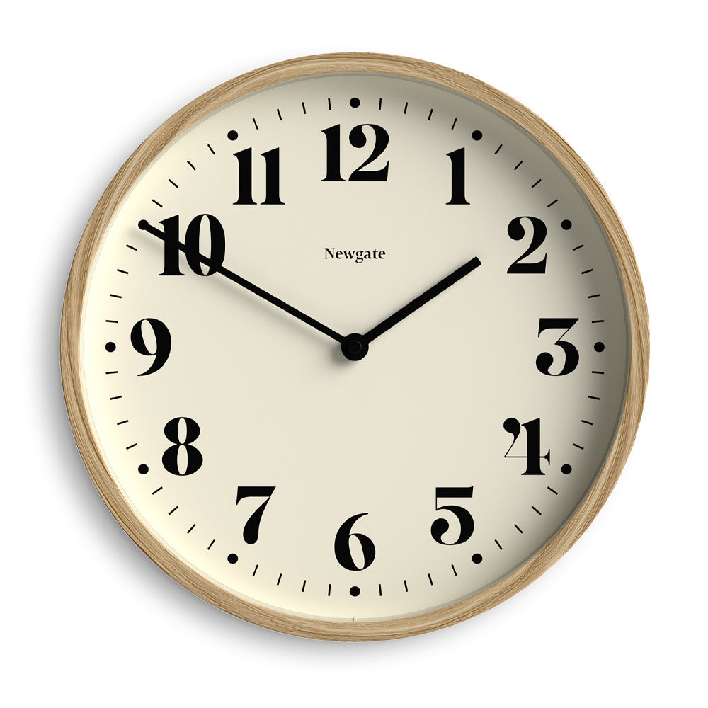 Newgate Number Four Theatre Wall Clock-Faux Wood