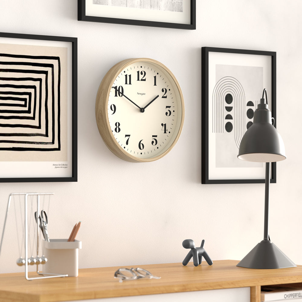 Newgate Number Four Theatre Wall Clock-Faux Wood