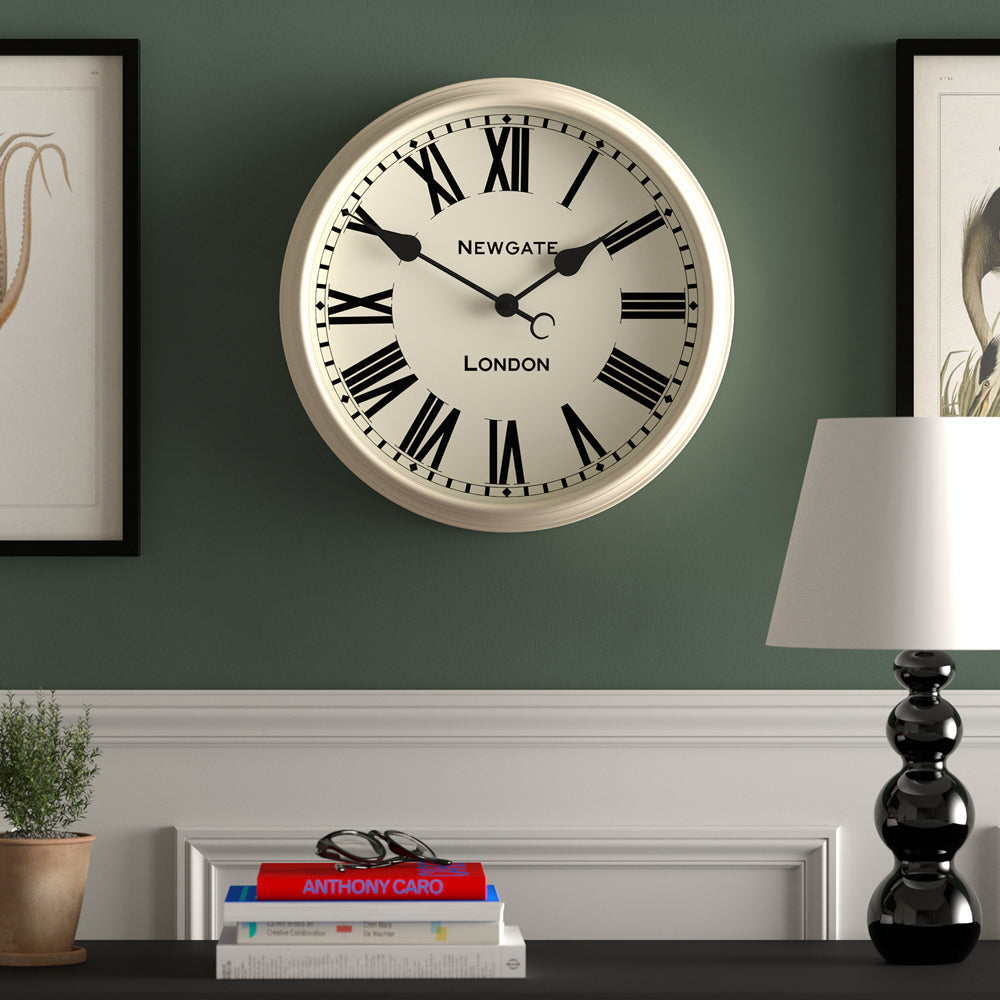 Newgate Spitalfields Wall Clock-Vanilla Cream