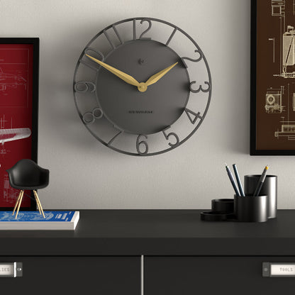 Newgate Time Traveller Wall Clock-Grey