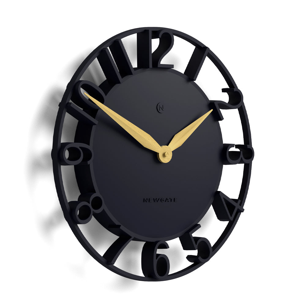 Newgate Time Traveller Wall Clock-Petrol Blue