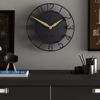 Newgate Time Traveller Wall Clock-Petrol Blue