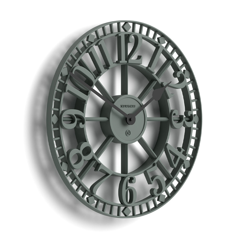 Newgate Warehouse Wall Clock-Asparagus Green