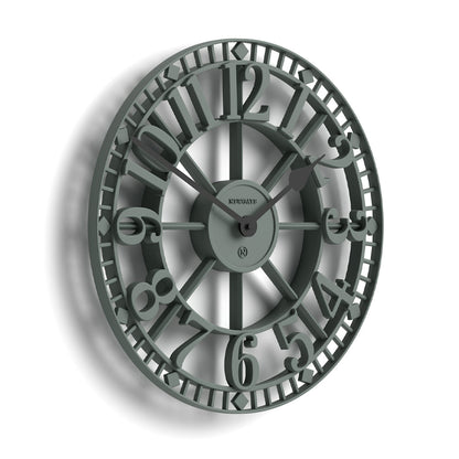 Newgate Warehouse Wall Clock-Asparagus Green