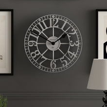 Newgate Warehouse Wall Clock-Clockwork Grey