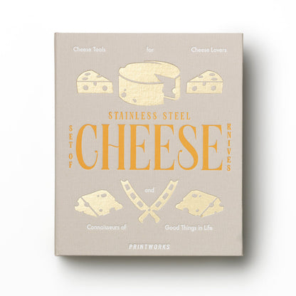 Printworks The Essentials Cheese Tools-Beige Orange