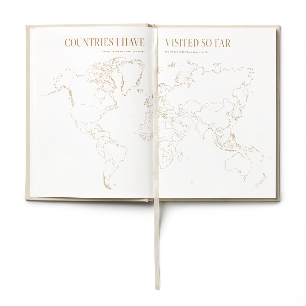 Printworks Bon Voyage Travel Journal-Blue Beige