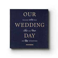 Printworks Wedding Guest Book-Dark Blue