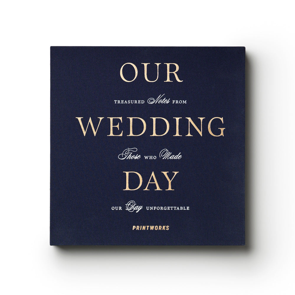 Printworks Wedding Guest Book-Dark Blue