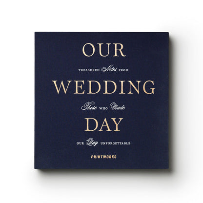Printworks Wedding Guest Book-Dark Blue