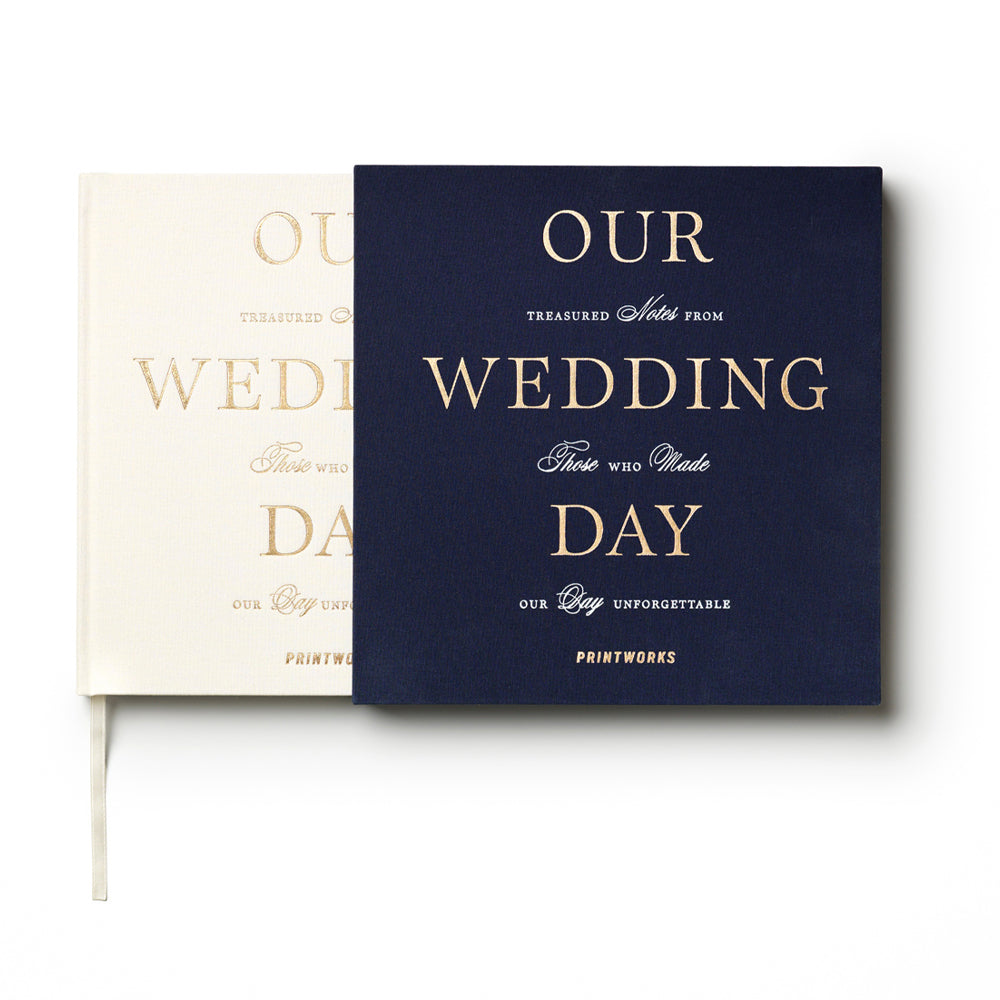 Printworks Wedding Guest Book-Dark Blue