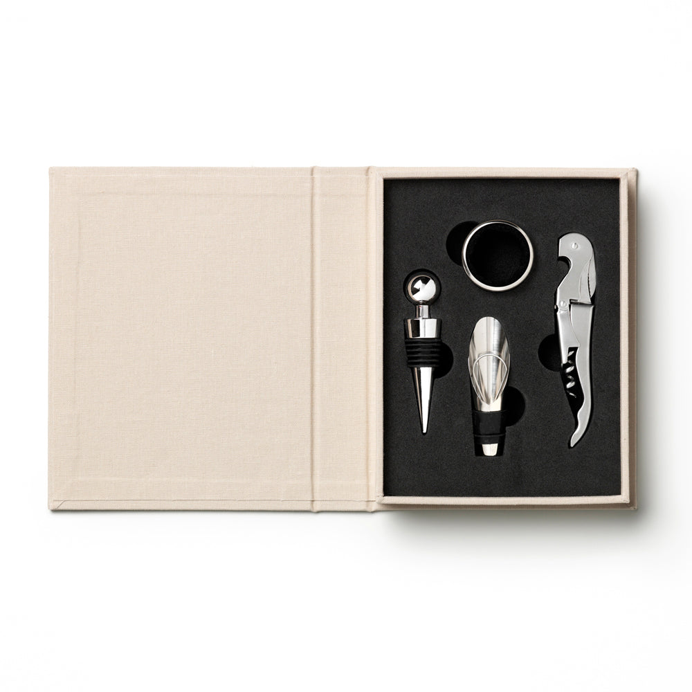 Printworks The Essentials Wine Tools-Beige