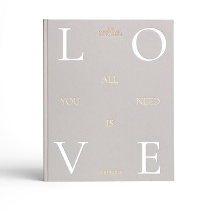 Printworks Photo Album-All You Need Is Love-Grey